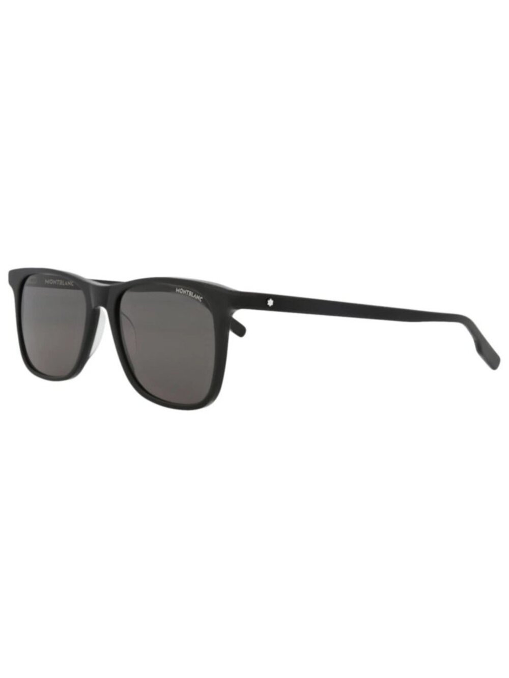 New Montblanc Women's Sunglasses Square Rectangle Acetate Frame Mens Black Black